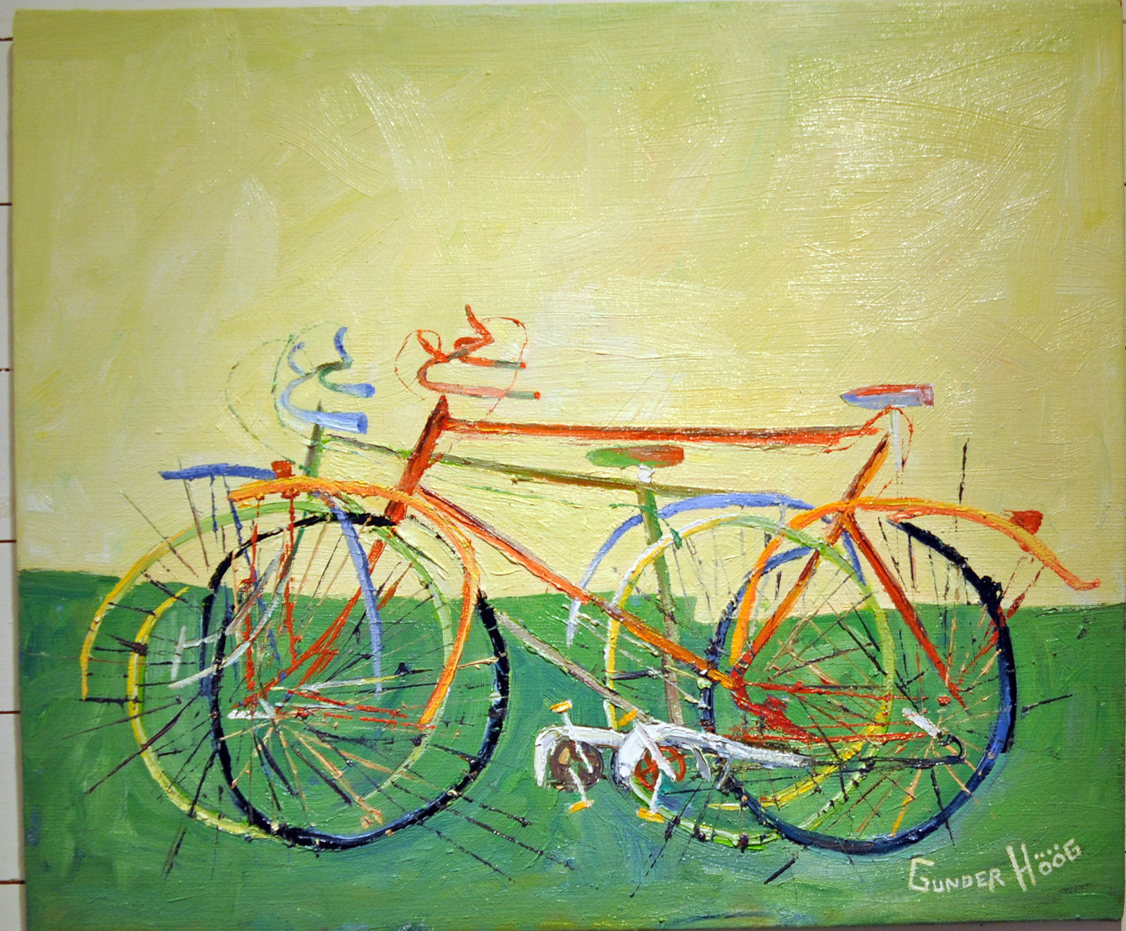 Cyklar, ett av Höögs favoritmotiv.